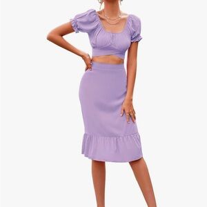 Elegant Lavender Two-Piece Set 🌸✨